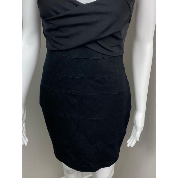 Express Criss-Cross Front Sleeveless Stretch Bodycon Dress Womens Small Black BN - Picture 6 of 9